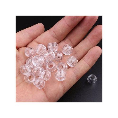 Classy Clear/transparent Hair beads (100pcs)