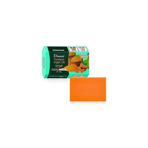 Disaar Turmeric Argan Oil Face Body Soap Moisturizing Anti-Oxidation Calm Cleanse Pores Repair Skin 120g