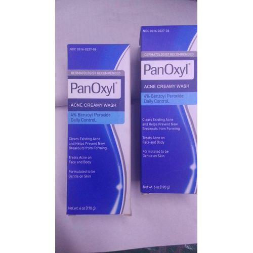 PanOxyl Acne creamy wash, 4% benzoyl peroxide daily control