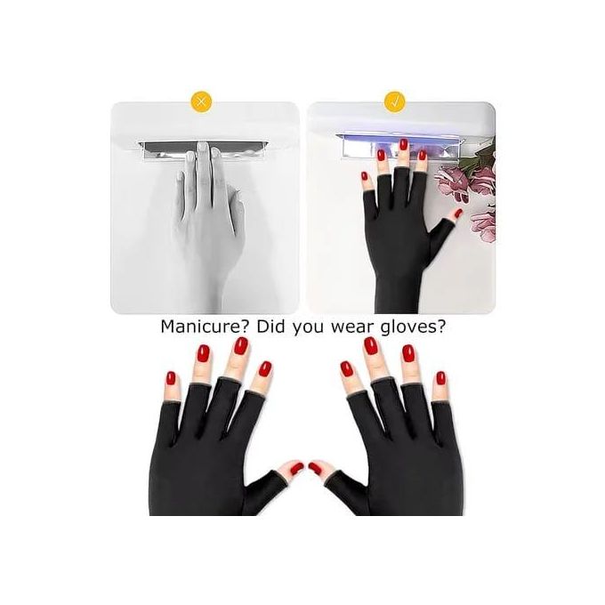 1 Pair Anti-UV Nail Gloves