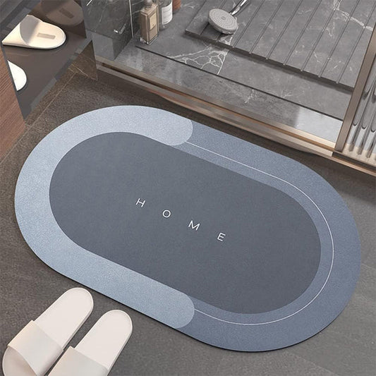 Absorbent Bath Mat Super Cozy Soft Strong Non-Slip PVC Bathroom Rug Quick Dry Bathroom Carpet