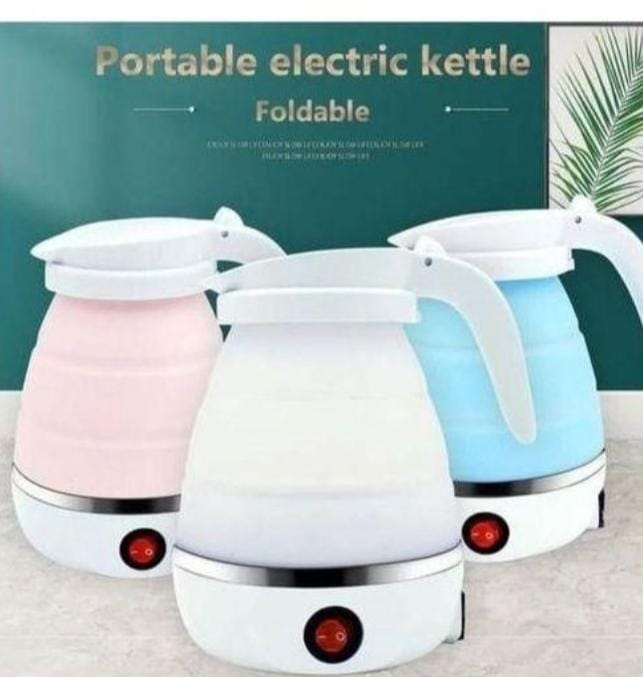 0.8 Litres Silicone Portable Foldable Travel Electric Water Kettle / Tea Pot