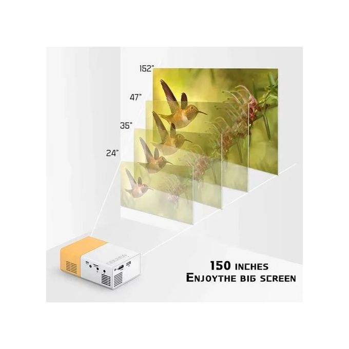 1080P Portable Mini Projector – LED Home Projector YG300