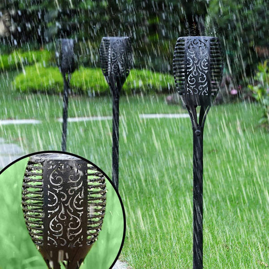 Solar Powered Flame Garden Light – Waterproof with Automatic Light Sensor