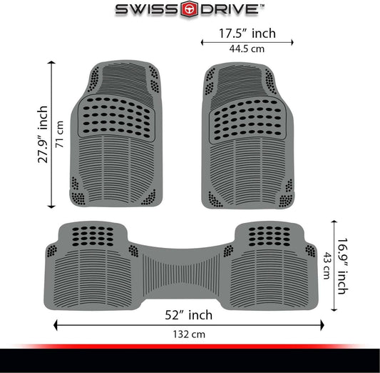 Automotive Car Floor Mats - Heavy-Duty Rubber Floor Mats for Cars