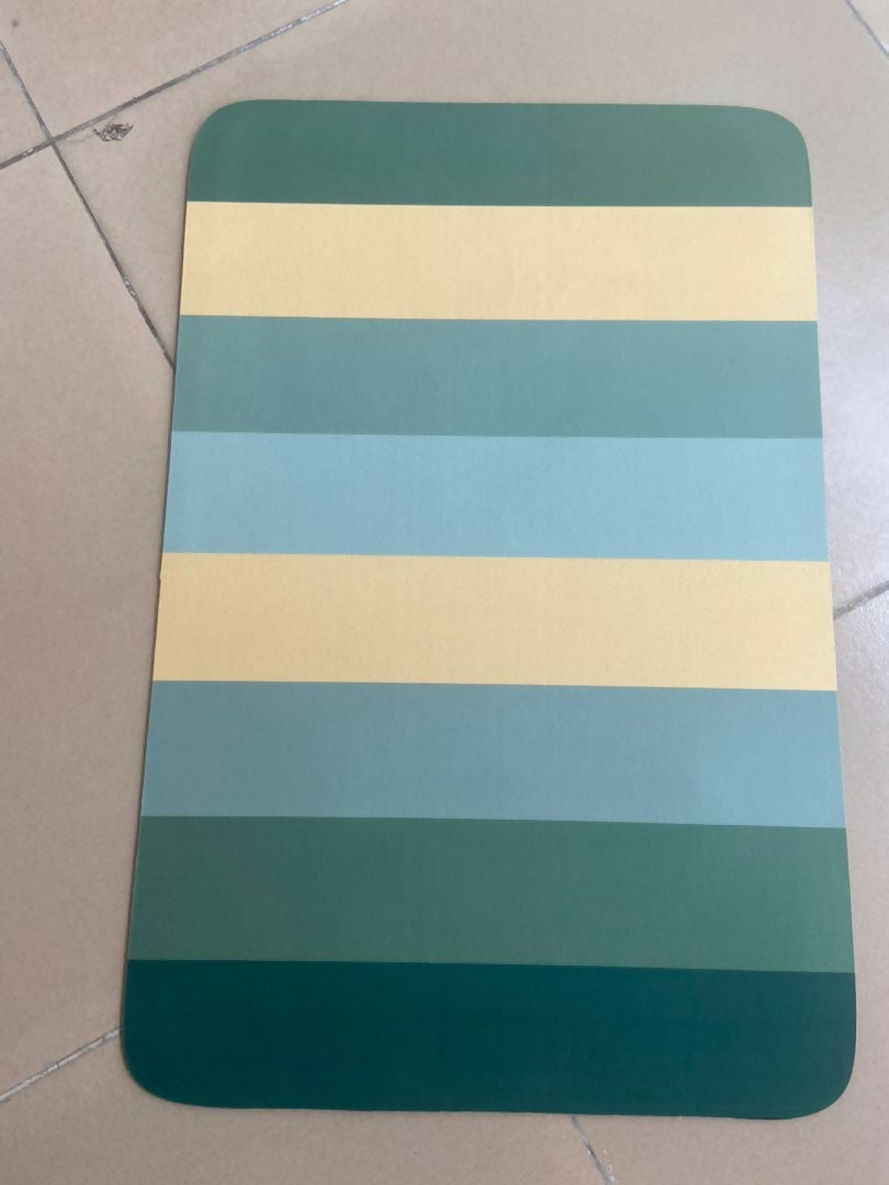 Absorbent nordic bathroom mats