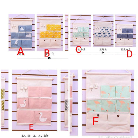 7 pockets wall mounted organizer