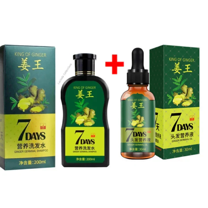 Oil + Shampoo - King Of Ginger 7 Days Ginger Germinal Hair Growth