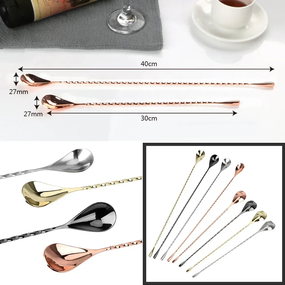 Steel Cocktail Stirring Spoon – 30cm