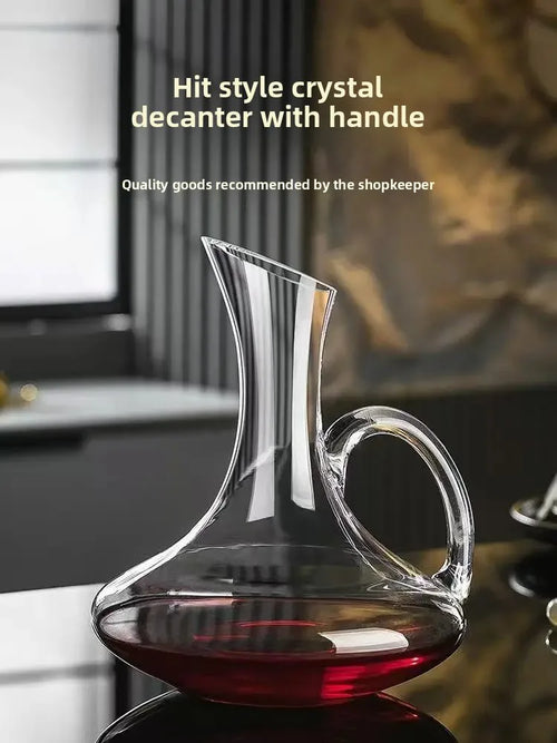 1.8L Glass Wine Carafe with Handle
