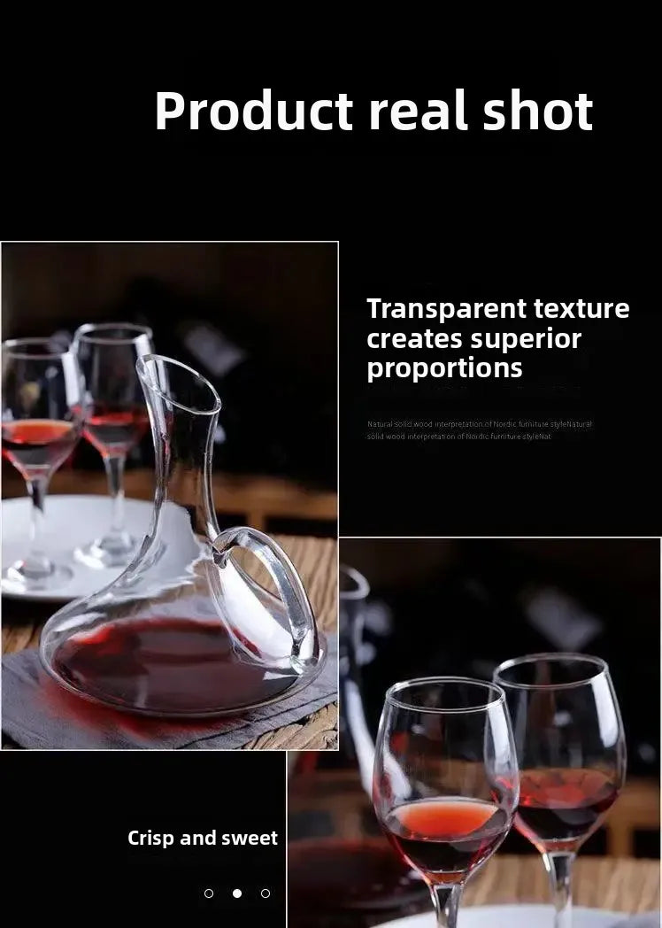 1.8L Glass Wine Carafe with Handle