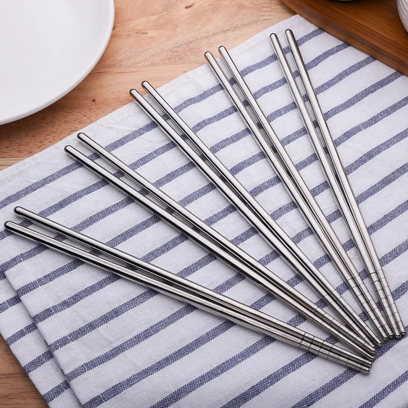 23cm Reusable S/Steel Chopsticks