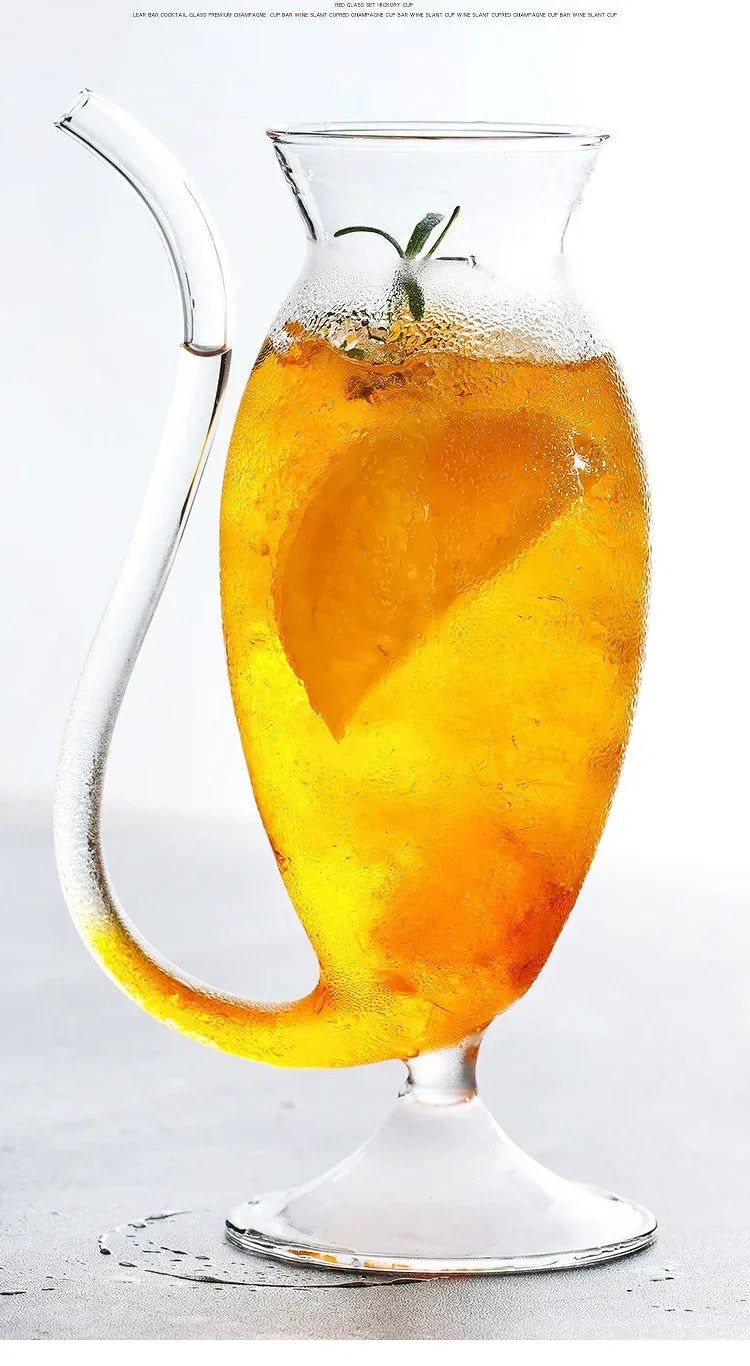 300ml Curved Straw Cocktail Glass (Per Pc)