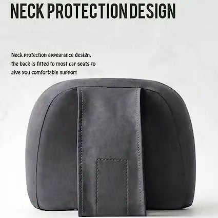 Memory Foam Car Headrest Suede Pillow