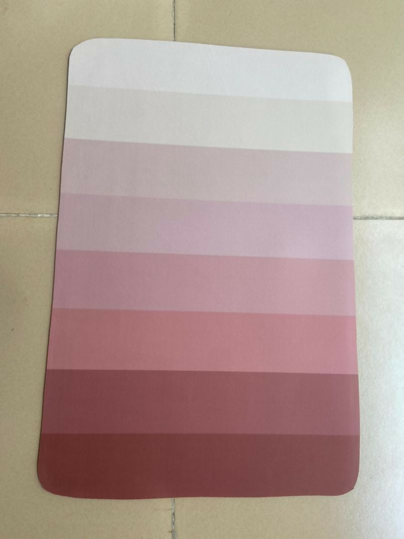 Absorbent nordic bathroom mats