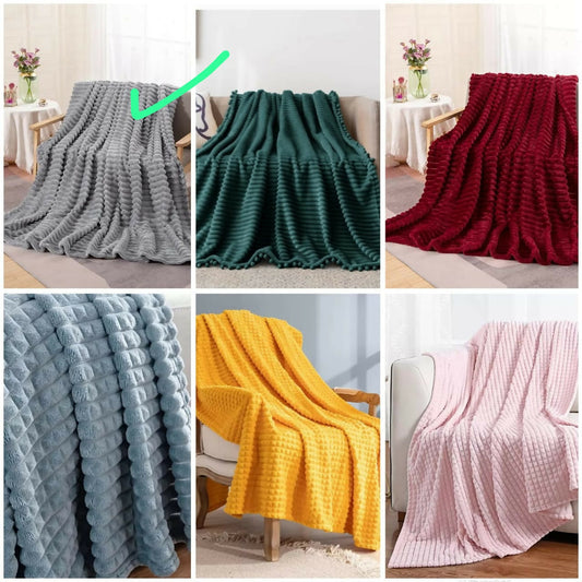 Soft fleece throw blankets