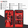 12pc Nail Clipper Manicure, pedicure, facial care set. Stainless steel
