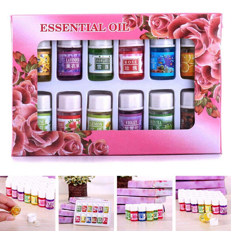 12pcs Aromatherapy Essential Oil Pack for Indoor Humidifiers