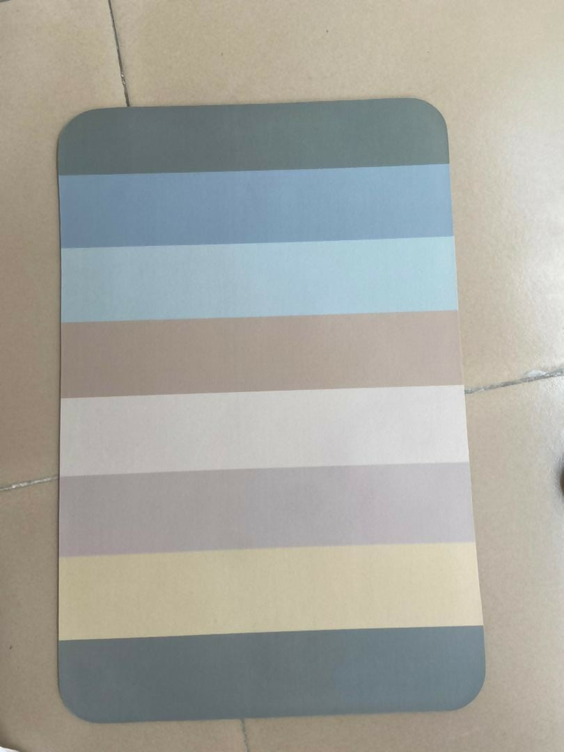 Absorbent nordic bathroom mats