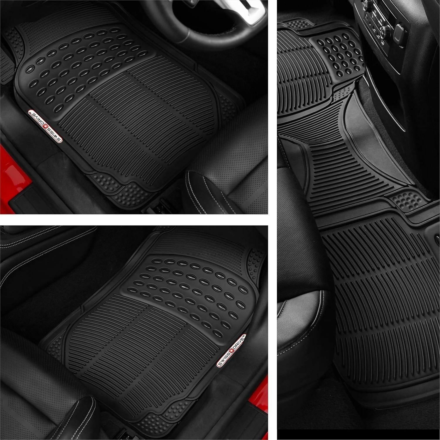 Automotive Car Floor Mats - Heavy-Duty Rubber Floor Mats for Cars
