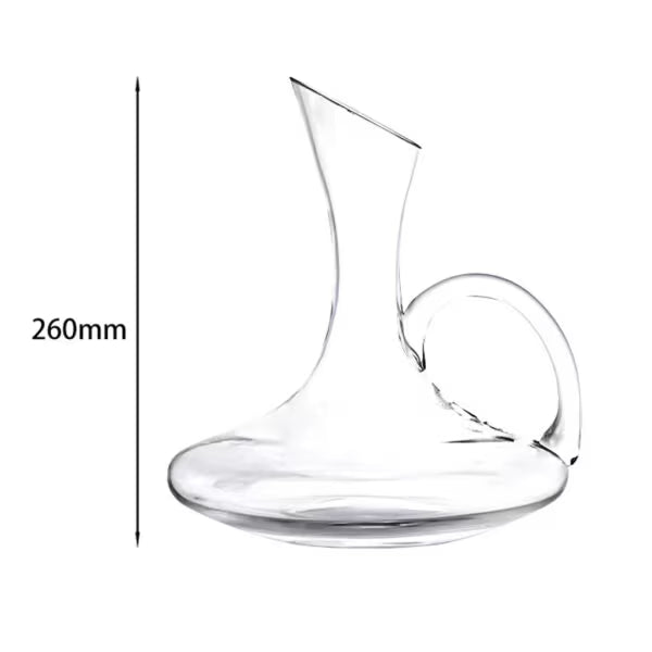 1.8L Glass Wine Carafe with Handle