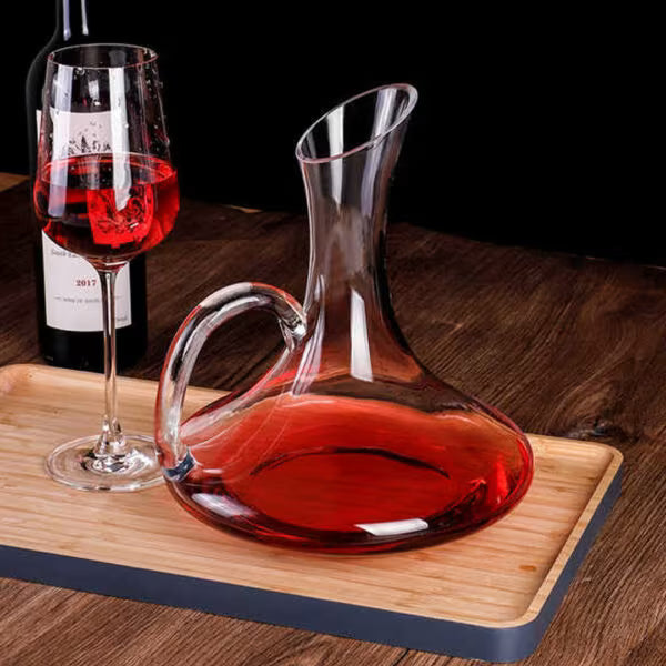1.8L Glass Wine Carafe with Handle