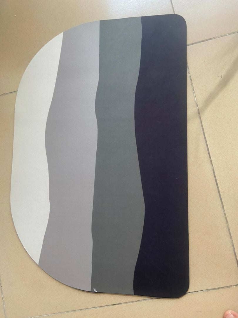 Absorbent nordic bathroom mats